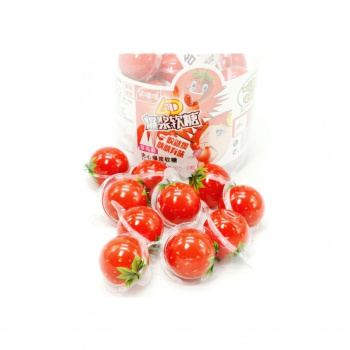 Мармелад арт. 345170-6 Жевательный с начинкой "Клубника" 10 г 30 шт. банка#'