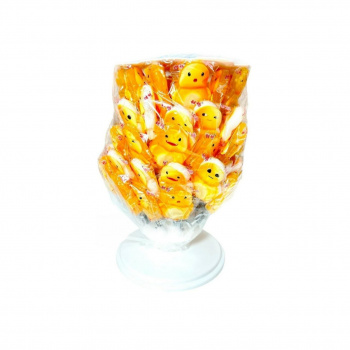 Конфета арт. 520968-5 Карамель "Утка" на палочке цвета микс 60 шт. на подставке*