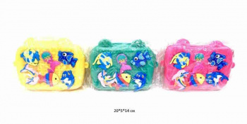 Сумка арт. MD-983 Морские обитатели силикон. цвета микс в пак._