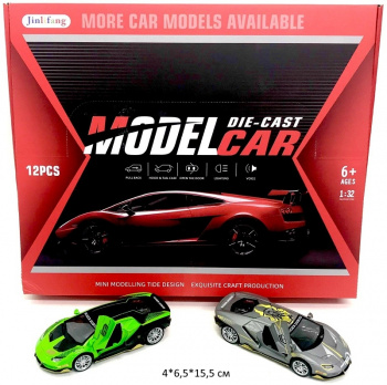 Модель металл. арт. 1900-3 Суперкар свет, звук (10 шт.) шоубокс_~•/10 шт./