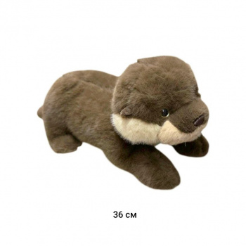 им Выдра арт. 23208-1-209 Серая с медальоном лежит 36 см в пак.