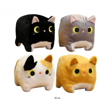 им Куб арт. 240226-7/240511-3/240728-2 Кошка цвета микс 35 см в пак.)