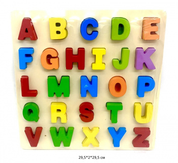 Деревянная игрушка арт. 92-62 Английский алфавит в пленке_