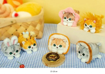 им Куб арт. 230920-2 Кошка в ободке в ассортименте 15-18 см в пак.)