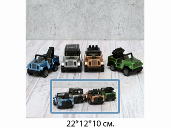 Набор машин арт. 399-875G Джип в ассортименте 4 шт. в пак. 22*12