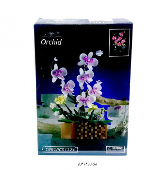Конструктор арт. WL-92202 Цветы Орхидеи 1001 дет. в кор._