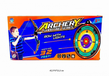 Лук арт. 1666-11A Со стрелами, мишенью в кор._/36 шт./ Лук арт. 1666-11A Со стрелами, мишенью в кор._/36 шт./