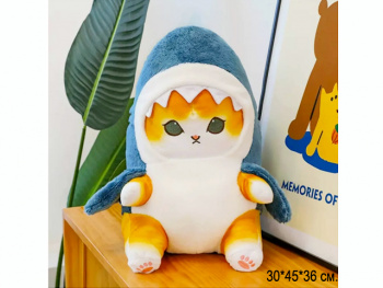 им Кошка арт. 00873-209 Рыжая сидит в костюме акулы 45 см в пак. им Кошка арт. 00873-209 Рыжая сидит в костюме акулы 45 см в пак.