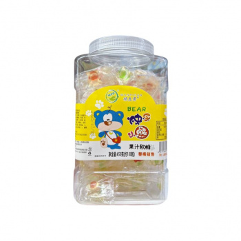 Мармелад арт. 170592 Фигурный 180 шт вкусы микс 450 г в банке с синим медведем