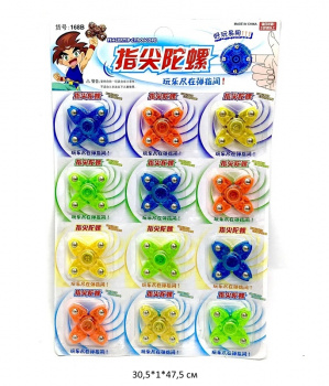 Спиннер арт. 168B Цвета микс 12 шт. на листе_