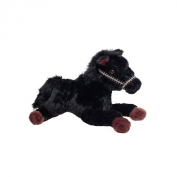 им Лошадь арт. YE25507-1-70-4 Лежит Черная 70 см в пак.)