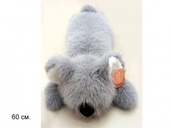 им Коала арт. 209995 Меховая серая лежит 60 см в пак.