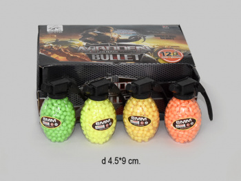 Пульки для пистолетов арт. 12-UP-209-802 "Граната 500" (12шт.) в кор.+**