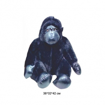 им Обезьяна арт. DYB-2026-9-1 Горилла черная 42 см в пак._ им Обезьяна арт. DYB-2026-9-1 Горилла черная 42 см в пак._