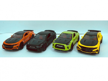 Модель металл. арт. 3611D Спорткар цвета микс свет, звук (12 шт.) шоубокс~
