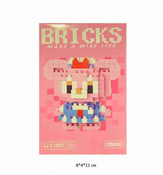 Конструктор арт. C1002 Микро Медведь девочка 184 дет. в кор.~ Конструктор арт. C1002 Микро Медведь девочка 184 дет. в кор.~