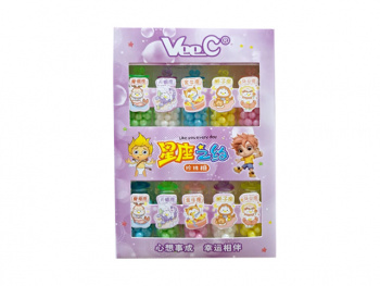 Конфета арт. 763412-4/ Драже "Жемчуг" Гороскоп в бутылке 5в1 12 шт. в фиолетовой кор.*