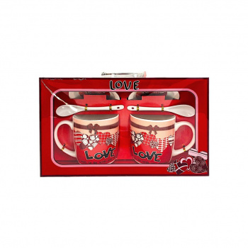 Подарочный набор арт. 1206-501 На двоих "Love" 6 предметов в кор.