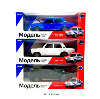 Машина на р/у арт. JY-4021/JY-4001-805 ВАЗ-2106 цвета микс, свет в кор._~