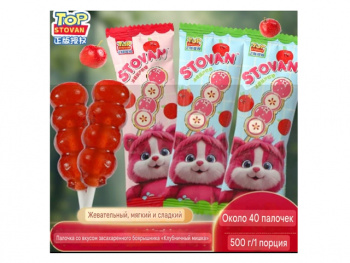 Мармелад арт. 500295 Фруктовый на палочке 500 г в пак.