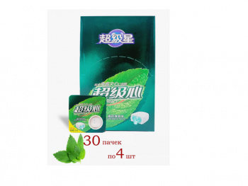 Жевательная резинка арт. 556697/ С начинкой "Мята" 13,5 г 30 шт. в кор.',