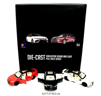 Модель металл. арт. CZ130A Седан цвета микс (8 шт.) шоубокс_•