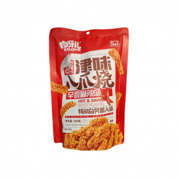 Чипсы арт. 995701 Извилистые вкус Острый красный перец 1 шт. 100 г в пак.#