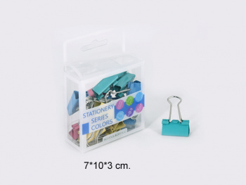 кц_Зажим для бумаг арт. WB-2515 Набор 15 шт 25 мм в пласт.кор. кц_Зажим для бумаг арт. WB-2515 Набор 15 шт 25 мм в пласт.кор.