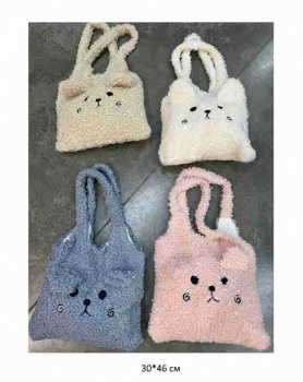 Сумка арт. 209291 Шопер "Медведь-мордашка" мех цвета микс в пак. Сумка арт. 209291 Шопер "Медведь-мордашка" мех цвета микс в пак.