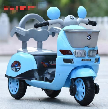 Детск. мотороллер аккум. арт. 918-2 Голубой в кор. 90*38*60