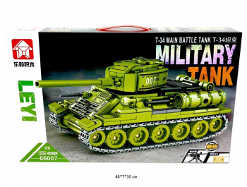 Конструктор арт. 66007 Танк 506 дет. в кор._