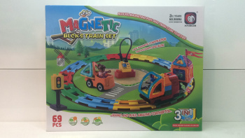 Конструктор магнитный арт. 9069 Железная дорога в кор._ Конструктор магнитный арт. 9069 Железная дорога в кор._