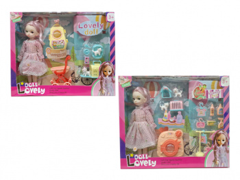 Кукла арт. LL212 С питомцем и с аксессуарами в кор.=