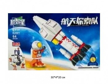 Конструктор арт. 82001-1 Космическая экспедиция 64 дет. в кор.~