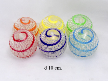 Мяч резин. арт. 019ВВ Спиралька свет (6 шт.) упаковка_ Мяч резин. арт. 019ВВ Спиралька свет (6 шт.) упаковка_