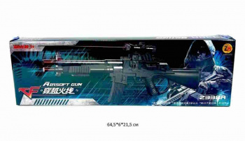 Оружие арт. 2338A Автомат с пульками, лазерным прицелом в кор._