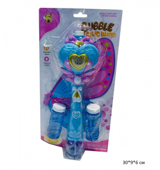 Генератор арт. MY112Y-2 Волшебная палочка с сердцем и мыльные пузыри на листе•