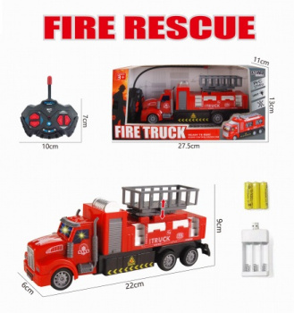 Машина на р/у арт. HY175-2 Пожарная свет в кор. 27,5*11*13 Машина на р/у арт. HY175-2 Пожарная свет в кор. 27,5*11*13