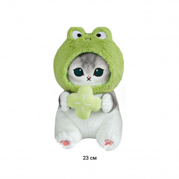 им Кошка арт. 16943-209 В шапке лягушки сидит 23 см в пак. им Кошка арт. 16943-209 В шапке лягушки сидит 23 см в пак.