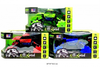 Машина на р/у арт. 11620 Перевертыш цвета микс в кор._