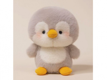 им Пингвин арт. YE250909-1-3 Серый розовые щечки 16 см в пак.) им Пингвин арт. YE250909-1-3 Серый розовые щечки 16 см в пак.)