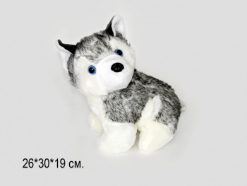 им Собака арт. 0106-2/80907-16 Хаски пушистая 30 см в пак.)