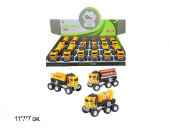Машина инерц арт. 992-60K Строительная техника в ассортименте (12 шт.) шоубокс•