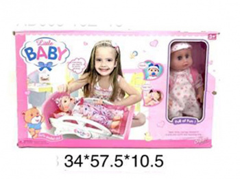 Пупс арт. AD005-16Z С аксессуарами в кор._