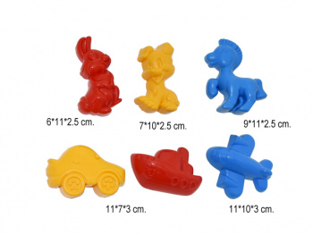 Песочный набор арт. 1159 Формочки "Ассорти" 6 шт. в сет.