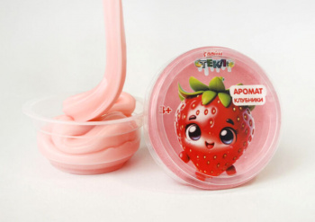 Слайм "Стекло" клубничный, 70 гр